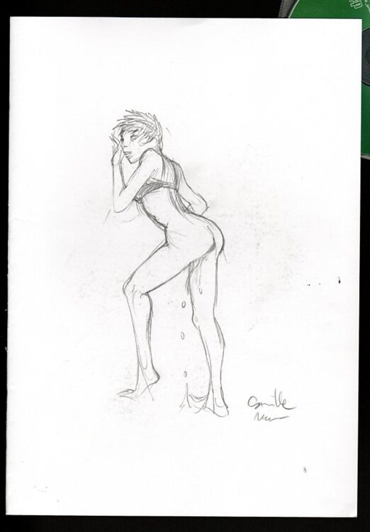 originaux dessins erotiques vente camille mm